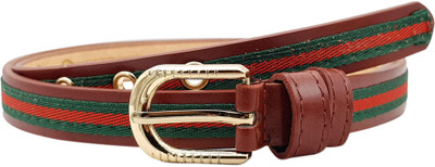

Baluchi Women Party, Casual Multicolor Artificial Leather Belt, Brown