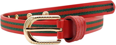 

Baluchi Women Party, Casual Multicolor Artificial Leather Belt, Red