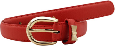 

Baluchi Women Party, Casual Red Artificial Leather Belt
