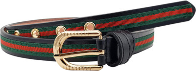 

Baluchi Women Party, Casual Multicolor Artificial Leather Belt, Black
