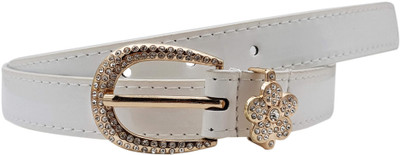 

Baluchi Women Party, Casual White Artificial Leather Belt