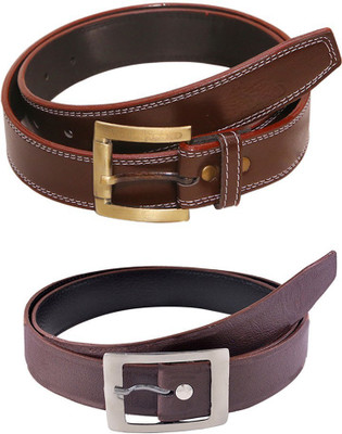

Lee Topper Men Casual, Evening, Formal, Party Brown Artificial Leather Belt