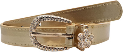 

Baluchi Women Party, Casual Gold Artificial Leather Belt, Golden