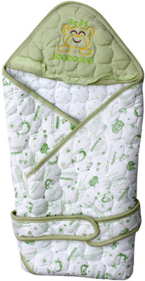 

Dazzle Cartoon  Swadding Baby Blanket(Cotton, Green