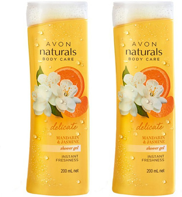 

Avon Anew Naturals Shower Gel - Mandarin & Jasmine 200 ml each(400 ml, Pack of 2)