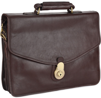 

Hidesign GI FIRST [N]-RANCHERO MAORI-BROWN Medium Briefcase - For Men(Brown)