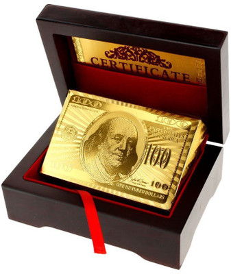 

QUINERGYS ™ Luxury 24K Gold Foil Poker Playing Cards Deck Carta de Baralho with Box Good Gift(Gold Chalice)