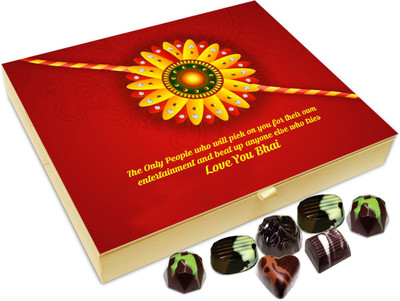 

Chocholik Rakshabandhan Gift Box - The Only People Who Will Pick On You For - 20pc Truffles(240 g)