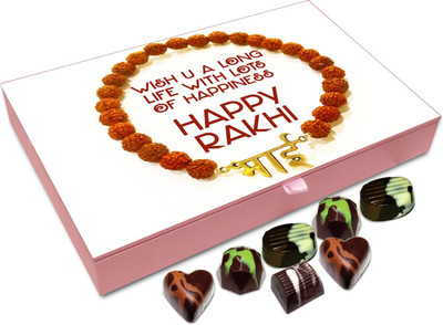 

Chocholik Rakshabandhan Gift Box - Wish U A Long Life With Lots Of Happiness - 12pc Truffles(144 g)