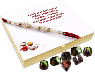 

Chocholik Rakshabandhan Gift Box - I Am Really Missing You - 20pc Truffles(240 g)