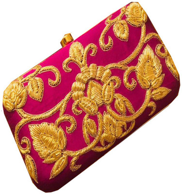 

Craftbazaar Party Purple Clutch