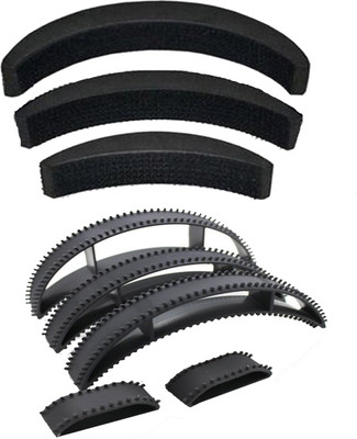 

JAMPAK Hair Volumising Inserts-Bumpits - Black Hair Volumizer Plastic Bumpits (8 pcs)(Set of 8)