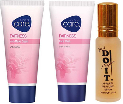 

Avon Anew Fairness Anti-Marks Cream (50 g) & one Face Wash (50 g) & with one do it perfume 30 ml(Set of 3)