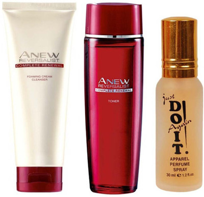 

Avon Anew Reversalist Complete Renewal Foaming Cream Cleanser (125 ml) & one Reversalist Complete Renewal Toner (50 g) with one do it perfume 30 ml(Set of 3)