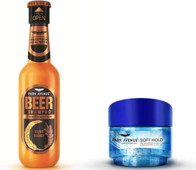 Park Avenue SHINY BOUNCY WITH SOFT HOLD HAIR GEL(Set of 2)