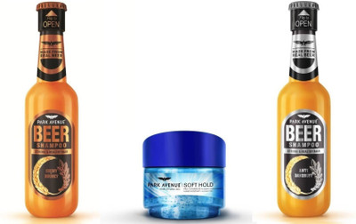 

Park Avenue ANTI-DANDRUFF WITH SHINY BOUNCY & SOFT HOLD HAIR GEL(Set of 3)