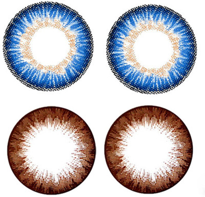 

TruOm Brown Brown Combo Monthly Contact Lens(0, Blue-Brown, Pack of 2)