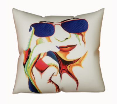 Metro Living Printed Cushions Cover(40 cm*40 cm, Blue)