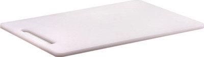 whinsy Plastic Cutting Board(White Pack of 1 Dishwasher Safe)
