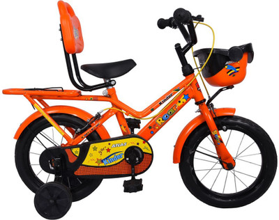 

Atlas Kinder Bike For Kids Of Afe 2-5 Yrs Orange&Black 14 T Single Speed Recreation Cycle(Multicolor), Black;orange