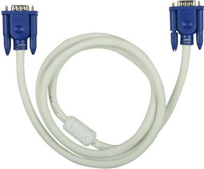 

TABLOR Male to Male 15 pin 1.5 Meter VGA Cable(Compatible with Mobile, Laptop, Tablet, Mp3, Gaming Device, White)