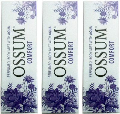 

OSSUM COMFORT PERFUMED BODY MIST 115 ML Body Mist - For Men & Women(115 ml, Pack of 3)