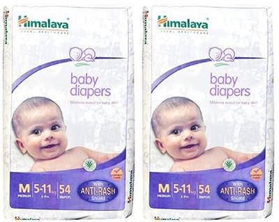 Himalaya Herbals BABY TAPED DIAPERS WITH ANTI RASH SHIELD SIZE
