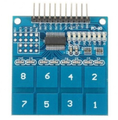

SunRobotics TTP226 8CHANNEL CAPACITIVE TOUCH SENSOR MODULE(Blue)