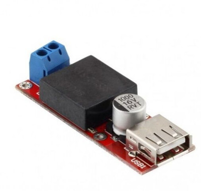

Robodo 5V USB Output Converter 7V-24V To 5V / 3A, DC DC Step-Down Buck Module Electronic Components Electronic Hobby Kit