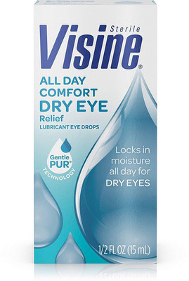 

Visine All Day Comfort Dry Eye Relief Lubricant Eye Drops.5 Fl. Oz Eye Drops(15 ml)