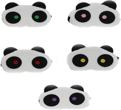 

Tootpado Eye Mask For Sleeping, Panda (Pack of 5) - White (CLNT02) - Blind Fold For Travel or Daily Use(50 g)