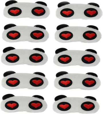 

Tootpado Eye Mask For Sleeping, Panda (Pack of 10) - White (CLNT03) - Blind Fold For Travel or Daily Use(50 g)