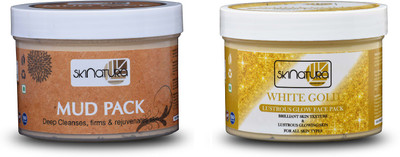 

Skinatura Mud Pack + White Gold Face Pack (Combo f 2- 400 gm each)(400 g)