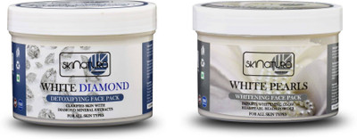 

Skinatura White Diamond Detoxifying + White Pearl Whitening Face Pack (Combo of 2 - 400 gm each)(400 g)