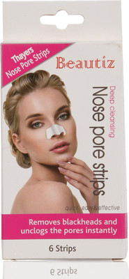 

Beautiz Deep Cleansing Black Head / White Heads Remover Nose Pore Strips ( 6 Strips Pack ) Thayer(29 g)