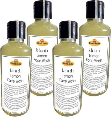

Khadi Lemon Face Wash (Pack of 4) Face Wash(210 ml)