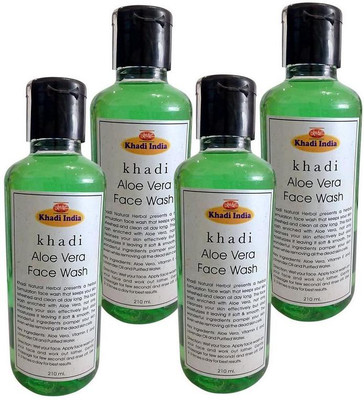 

Khadi Aloevera Face Wash (Pack of 4) Face Wash(210 ml)