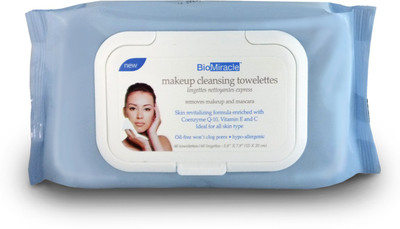

BioMiracle Makeup Cleansing Towelettes – Coenzyme Q10(Pack of 60)