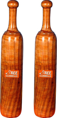 

SREE Clubbells 5Kg - 1 Pair Brown Indian Clubs(10 kg)