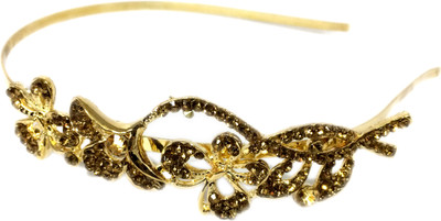 

New Arihant Traders Head band with stone (Golden) Head Band, Hair Accessory Set, Hair Band(Gold)