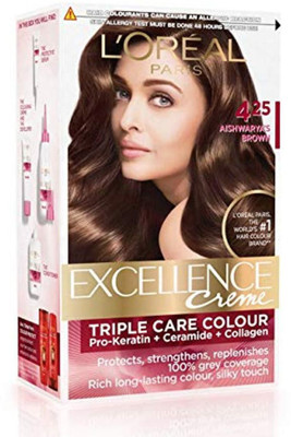 

L'Oreal Paris Excellence Creme Hair Colour 4.25 Aishwarya's Brown Hair Color(4.25 Aishwarya's Brown)