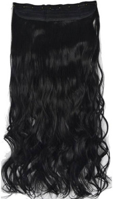 Vivian Jet Black Clip in Curly Hair Extension