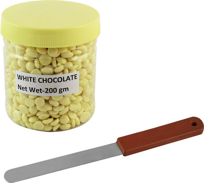 

Ear Lobe & Accessories White Chocolate Flavored Depilatory Pearl Hair Removal Hot Wax Beans (200 gms) with Plastic Wax Knife Wax(200 g)