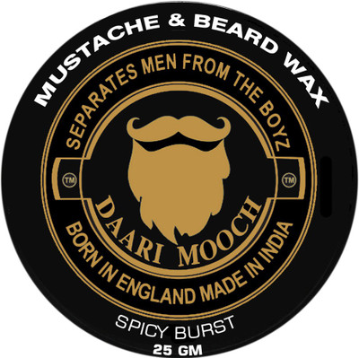 

Daarimooch SPICY BURST mustache & beard wax 25 gm Wax(25 g)