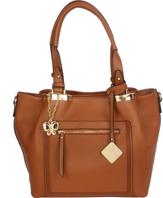 

Butterflies Hand-held Bag(Brown)