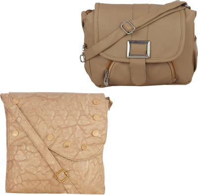 

Element Cart Sling Bag(Beige, Brown)
