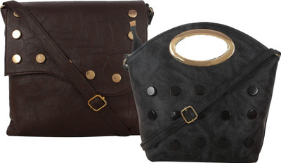 

Element Cart Sling Bag(Brown, Black), Black;brown