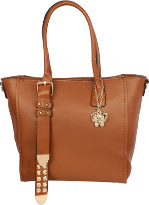 

Butterflies Hand-held Bag(Tan)