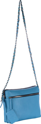 

Yew Leather Labs Sling Bag(Blue)
