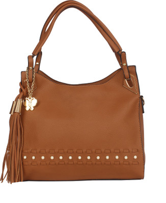 

Butterflies Hand-held Bag(Brown)